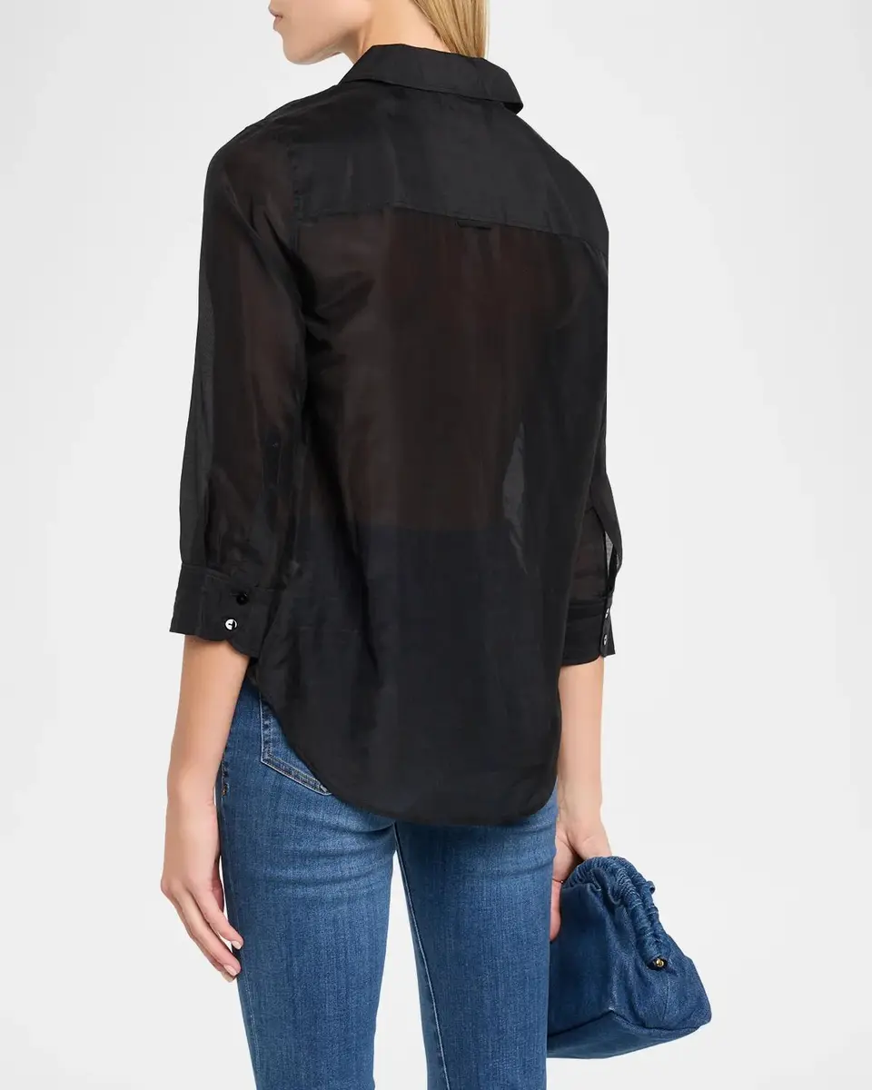 L'Agence Dani 3/4-Sleeve Silk Blouse | Thumbnail 3 L'Agence Dani 3/4-Sleeve Silk Blouse | Thumbnail 3