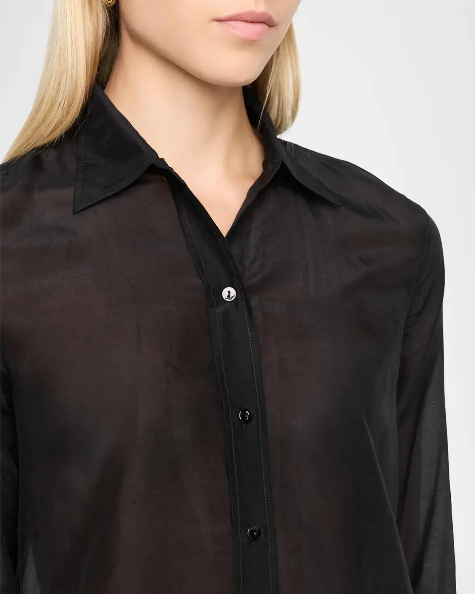 L'Agence Dani 3/4-Sleeve Silk Blouse | Thumbnail 5 L'Agence Dani 3/4-Sleeve Silk Blouse | Thumbnail 5
