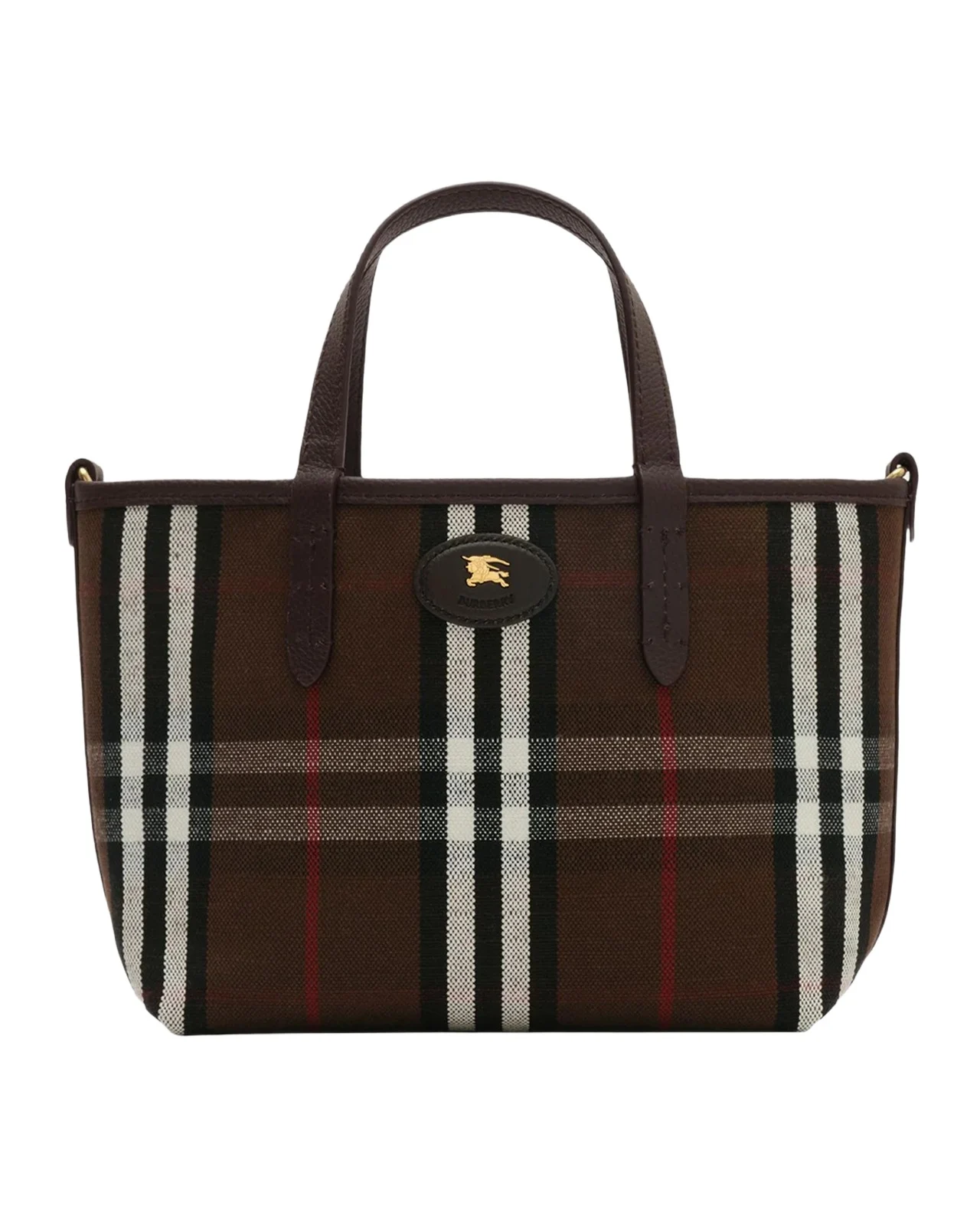 Mini Reversible Suede & Check Tote Bag Mini Reversible Suede & Check Tote Bag