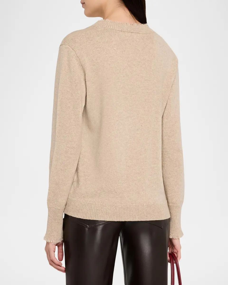 Kobi Halperin Dora Fringe-Trim Merino Wool Sweater | Thumbnail 3