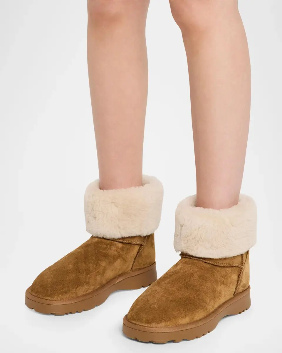 Burberry Flint Shearling-Lined Suede Ankle Boots | Thumbnail 2