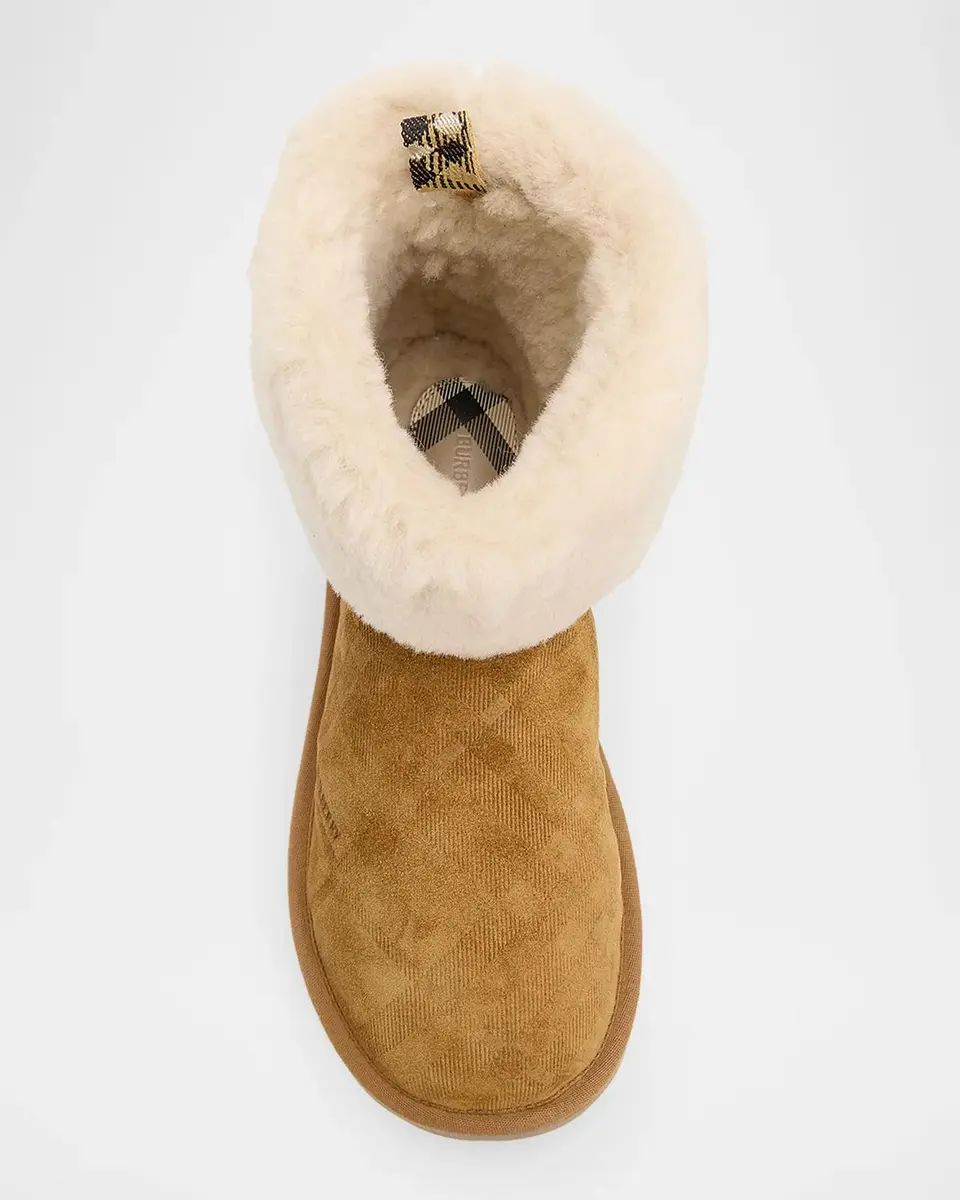 Burberry Flint Shearling-Lined Suede Ankle Boots | Thumbnail 6