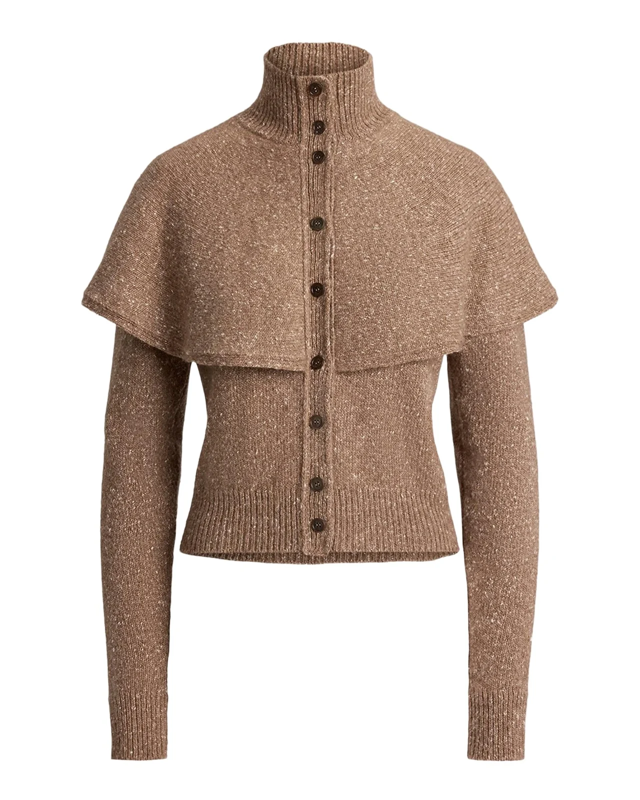 Ralph Lauren Collection Cashmere Donegal Cape Cardigan Sweater