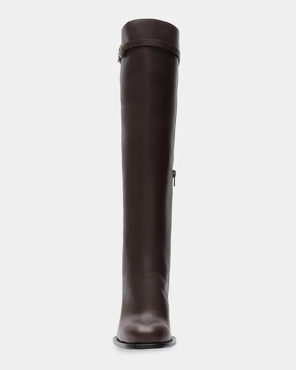 Burberry Pillar 100MM Leather Knee-High Boots | Thumbnail 4