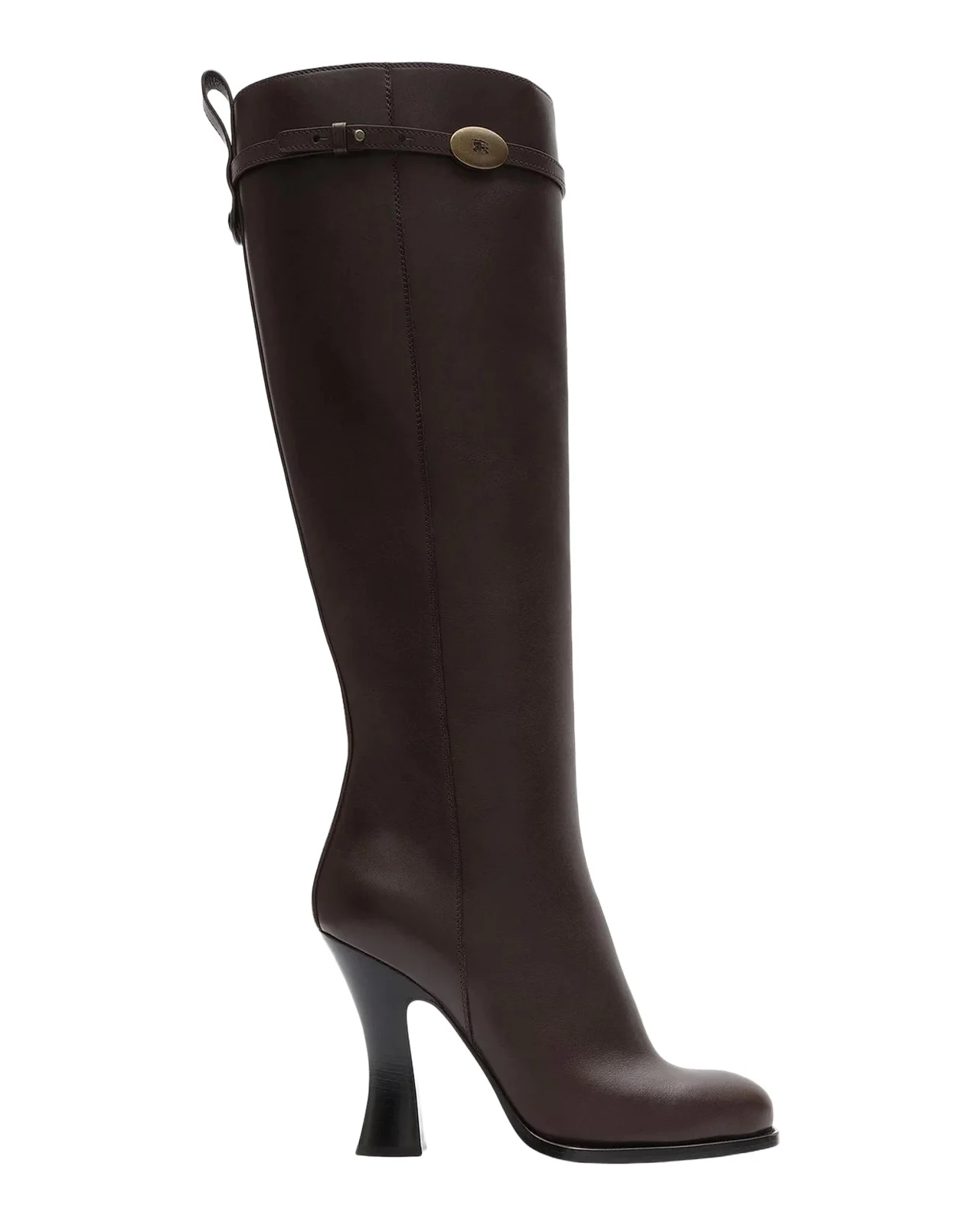 Burberry Pillar 100MM Leather Knee-High Boots
