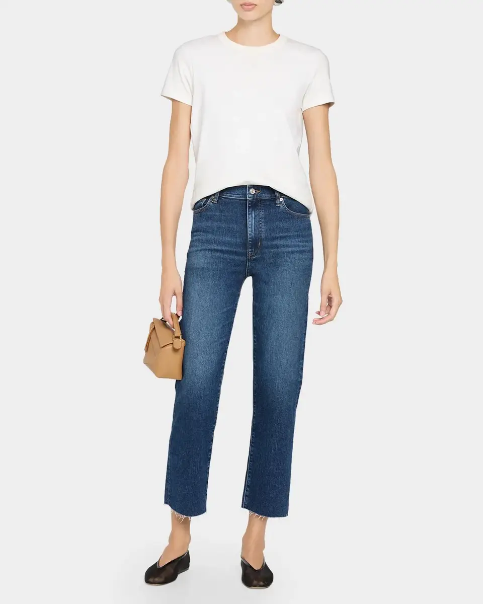 Frame Le Sleek High-Rise Straight Jeans | Thumbnail 2