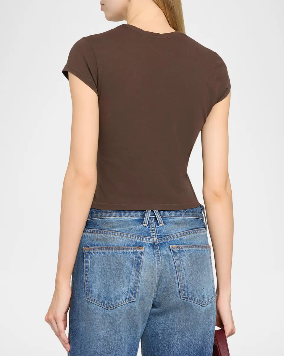 SLVRLAKE Cap-Sleeve Cotton T-Shirt | Thumbnail 3