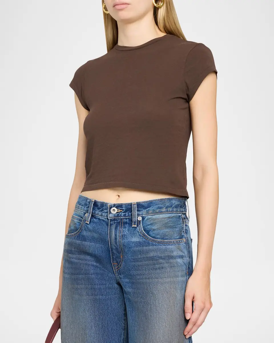 SLVRLAKE Cap-Sleeve Cotton T-Shirt | Thumbnail 4