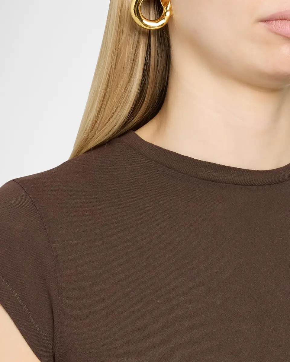 SLVRLAKE Cap-Sleeve Cotton T-Shirt | Thumbnail 5