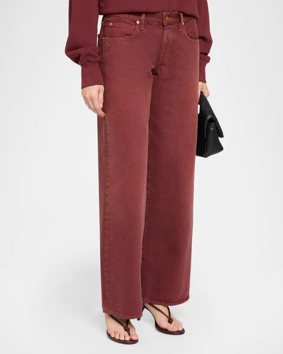 SLVRLAKE Lexi Low-Rise Straight-Leg Jeans | Thumbnail 4