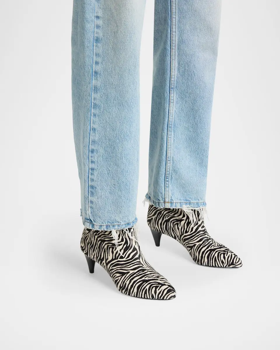 Isabel Marant Jiry 55MM Zebra-Print Leather Boots | Thumbnail 2 Isabel Marant Jiry 55MM Zebra-Print Leather Boots | Thumbnail 2