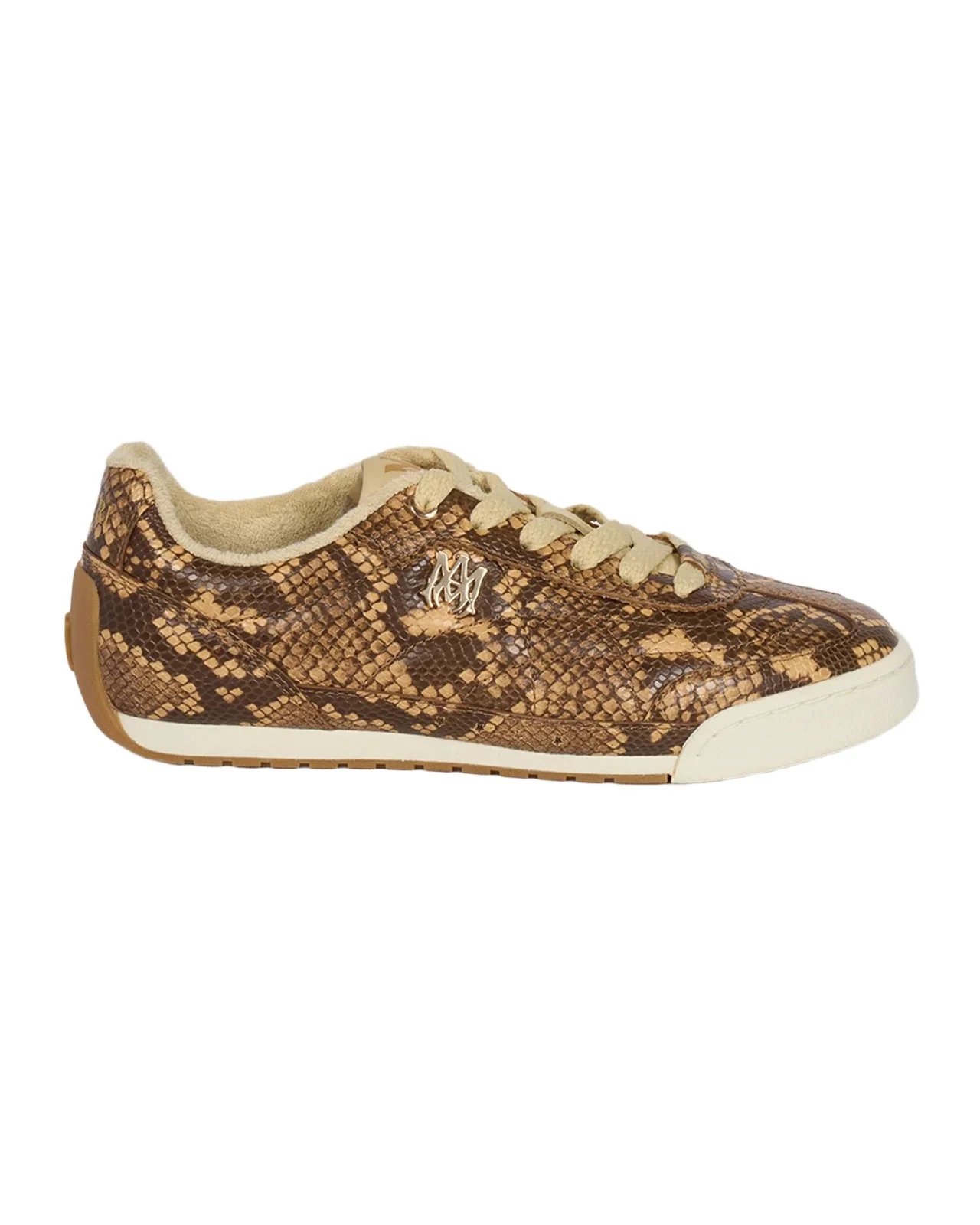 AMIRI Python-Embossed Leather Low-Top Sneakers