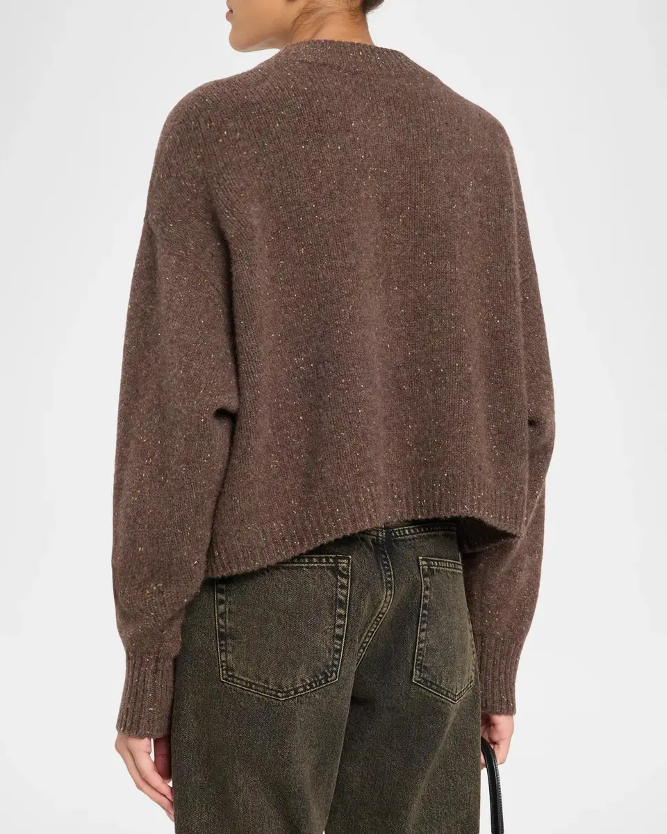 Frame Flecked Wool-Cashmere Cardigan | Thumbnail 3 Frame Flecked Wool-Cashmere Cardigan | Thumbnail 3