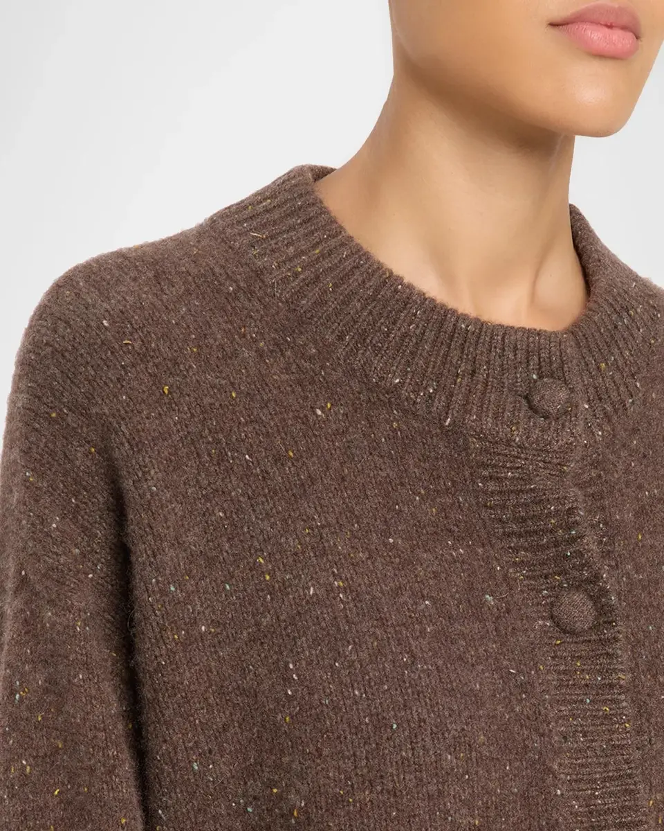 Frame Flecked Wool-Cashmere Cardigan | Thumbnail 5 Frame Flecked Wool-Cashmere Cardigan | Thumbnail 5