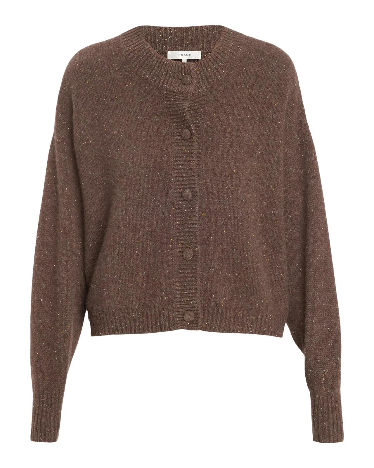 Flecked Wool-Cashmere Cardigan Flecked Wool-Cashmere Cardigan