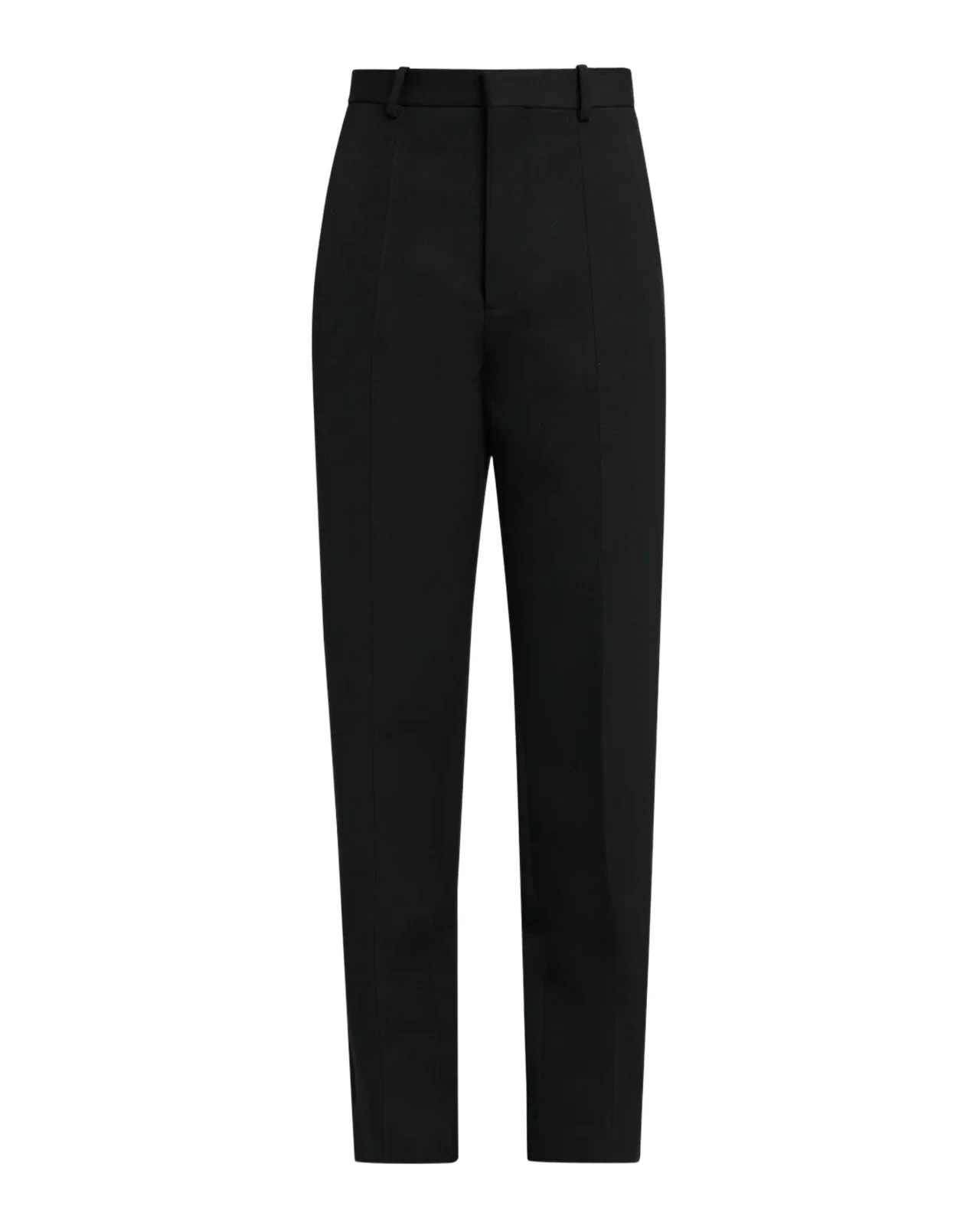Wool Grain De Poudre Straight-Leg Split Hem Trousers Wool Grain De Poudre Straight-Leg Split Hem Trousers