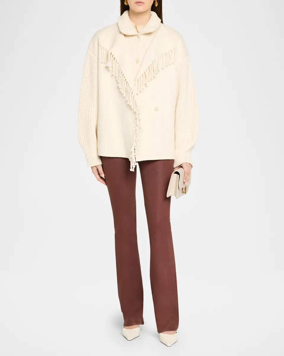 Frame The Fringe Wool Coat | Thumbnail 2 Frame The Fringe Wool Coat | Thumbnail 2