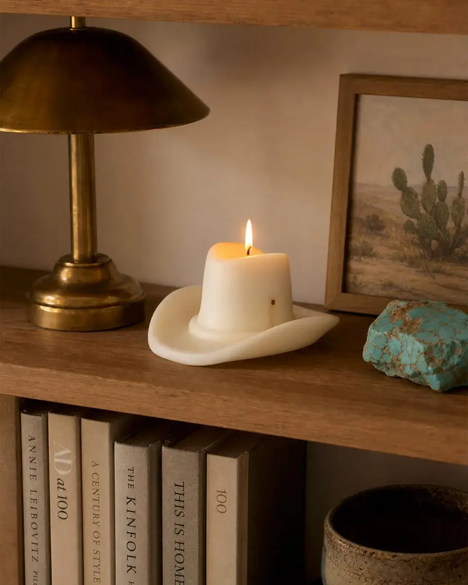 Davie Ocho Candle Co. Belle Star Cowboy Hat Candle | Thumbnail 3 Davie Ocho Candle Co. Belle Star Cowboy Hat Candle | Thumbnail 3