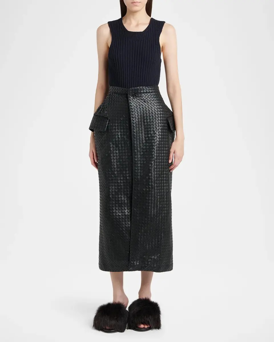 Bottega Veneta Ribbed Wool Mini Dress | Thumbnail 2 Bottega Veneta Ribbed Wool Mini Dress | Thumbnail 2