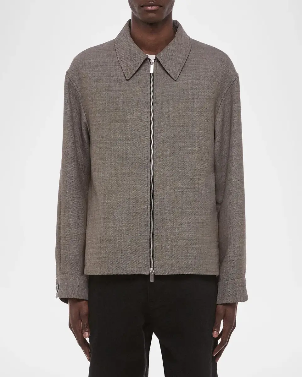 Helmut Lang Men's Zip-Front Shirt Jacket | Thumbnail 3 Helmut Lang Men's Zip-Front Shirt Jacket | Thumbnail 3