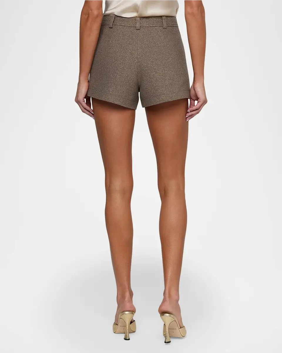 L'Agence Dionne Textured Cotton-Blend Shorts | Thumbnail 3 L'Agence Dionne Textured Cotton-Blend Shorts | Thumbnail 3