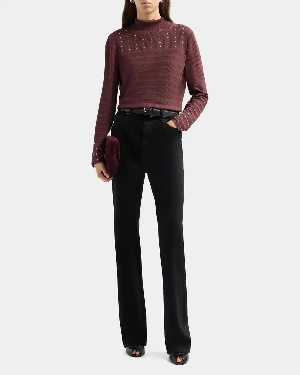 Misook Sequin Mock Turtleneck Top | Thumbnail 2 Misook Sequin Mock Turtleneck Top | Thumbnail 2