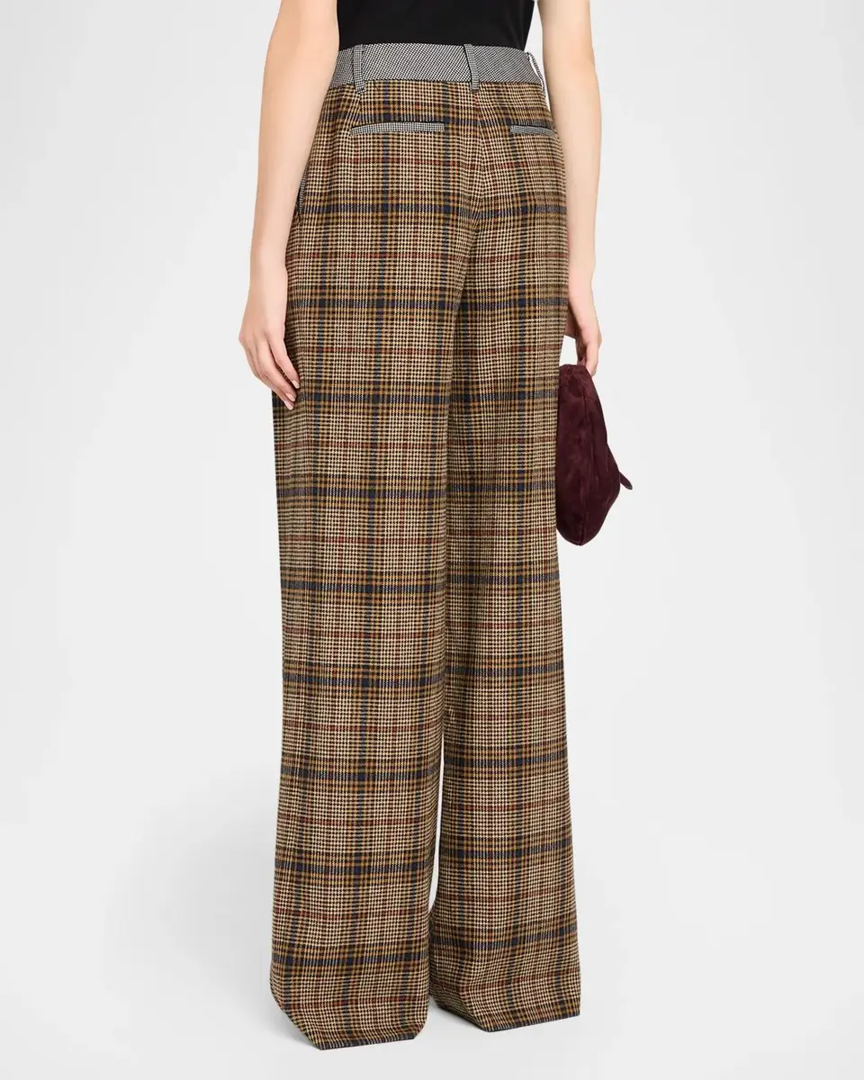 Ramy Brook Leslie Plaid Wide-Leg Pants | Thumbnail 3 Ramy Brook Leslie Plaid Wide-Leg Pants | Thumbnail 3