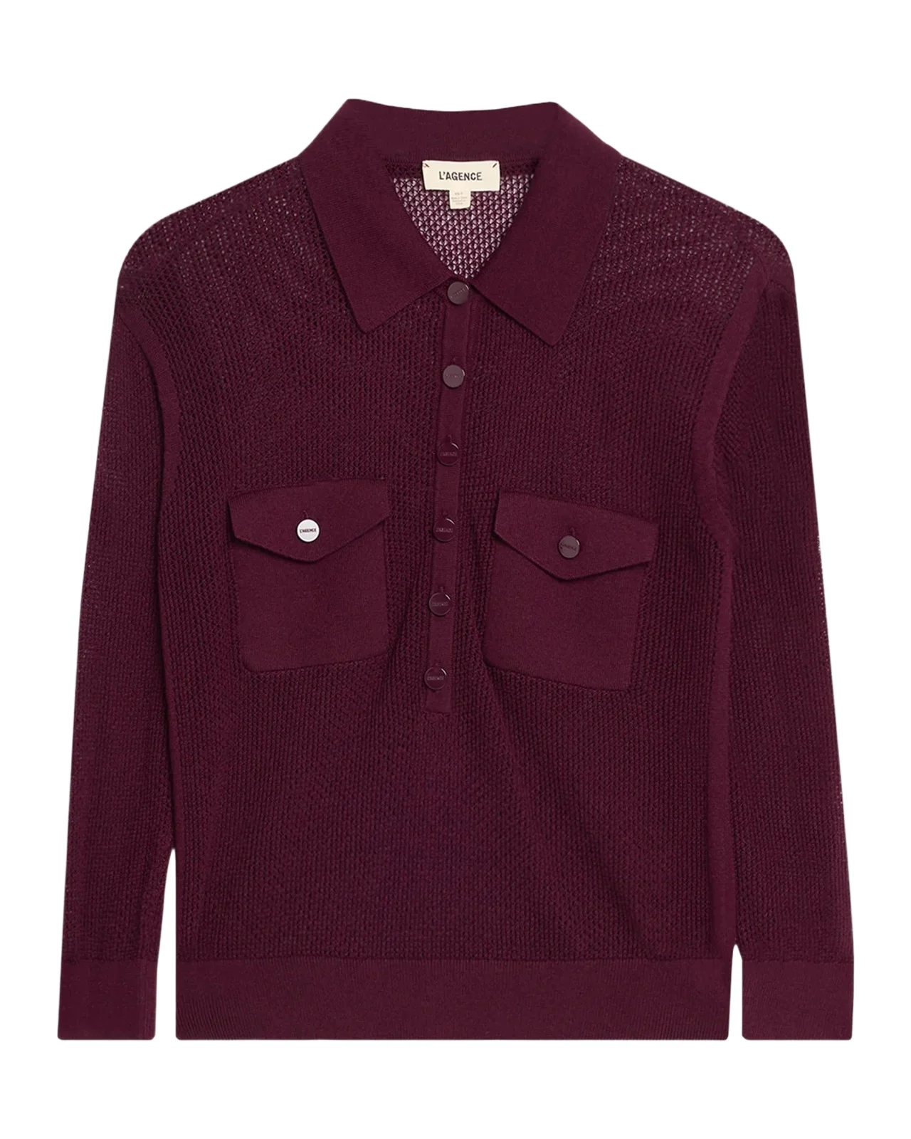 L'Agence Carine Pointelle-Knit Sweater