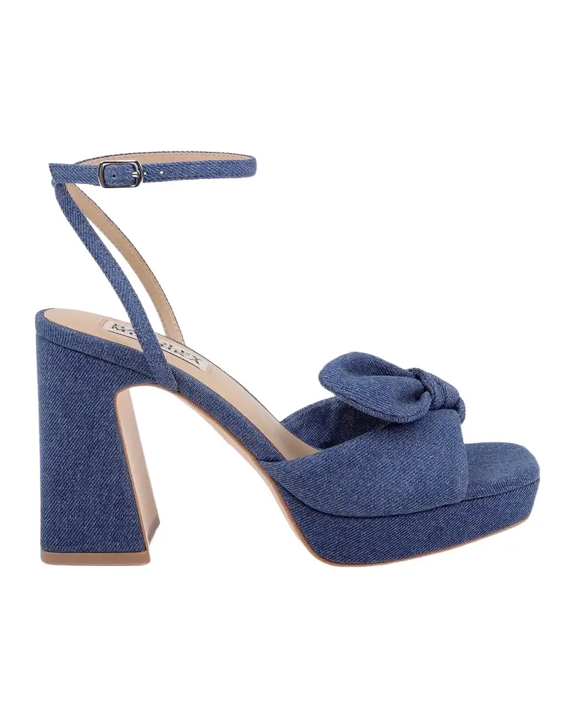 BADGLEY MISCHKA Yuki 90MM Crepe Platform Sandals