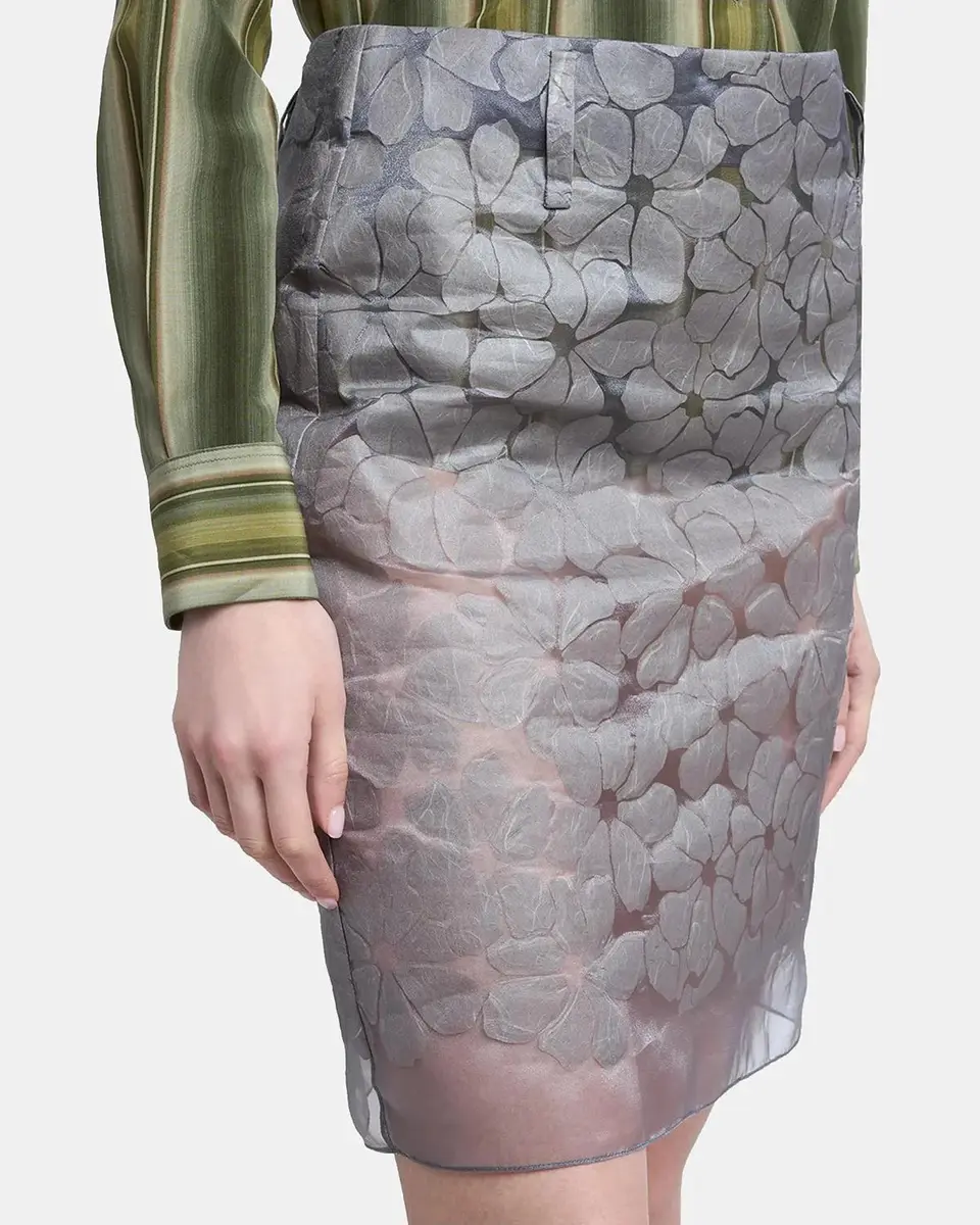 Marni Floral Semi-Sheer Knee-Length Skirt | Thumbnail 5 Marni Floral Semi-Sheer Knee-Length Skirt | Thumbnail 5