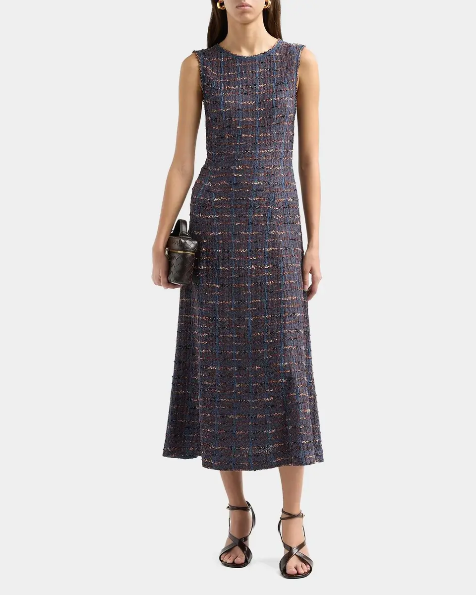 Misook Tweed A-Line Midi Dress | Thumbnail 2 Misook Tweed A-Line Midi Dress | Thumbnail 2