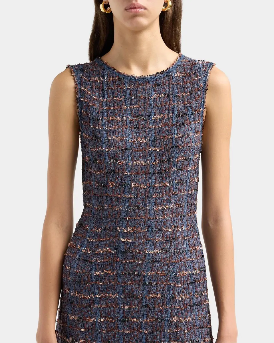 Misook Tweed A-Line Midi Dress | Thumbnail 4 Misook Tweed A-Line Midi Dress | Thumbnail 4