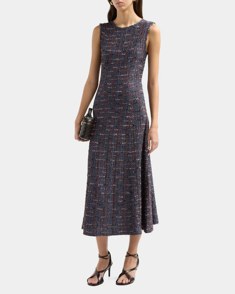 Misook Tweed A-Line Midi Dress | Thumbnail 5 Misook Tweed A-Line Midi Dress | Thumbnail 5