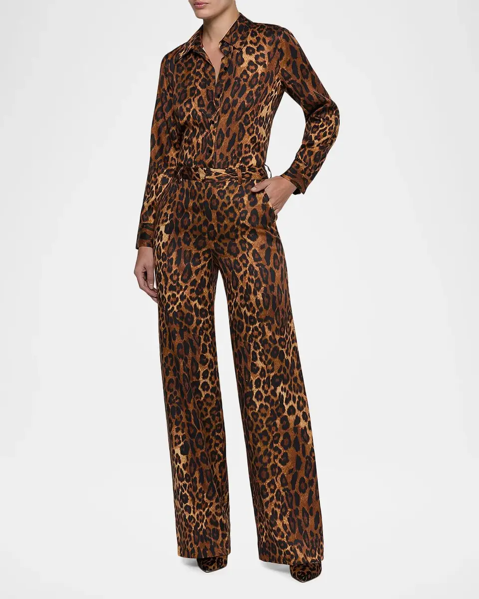 L'Agence Livvy Leopard-Print Pants | Thumbnail 2 L'Agence Livvy Leopard-Print Pants | Thumbnail 2