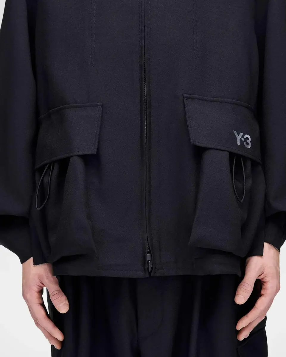 Adidas Men's Blouson Spread-Collar Jacket | Thumbnail 5 Adidas Men's Blouson Spread-Collar Jacket | Thumbnail 5