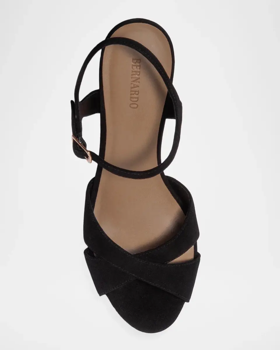 Bernardo 50mm Ginni Suede Ankle-Strap Sandals | Thumbnail 3 Bernardo 50mm Ginni Suede Ankle-Strap Sandals | Thumbnail 3