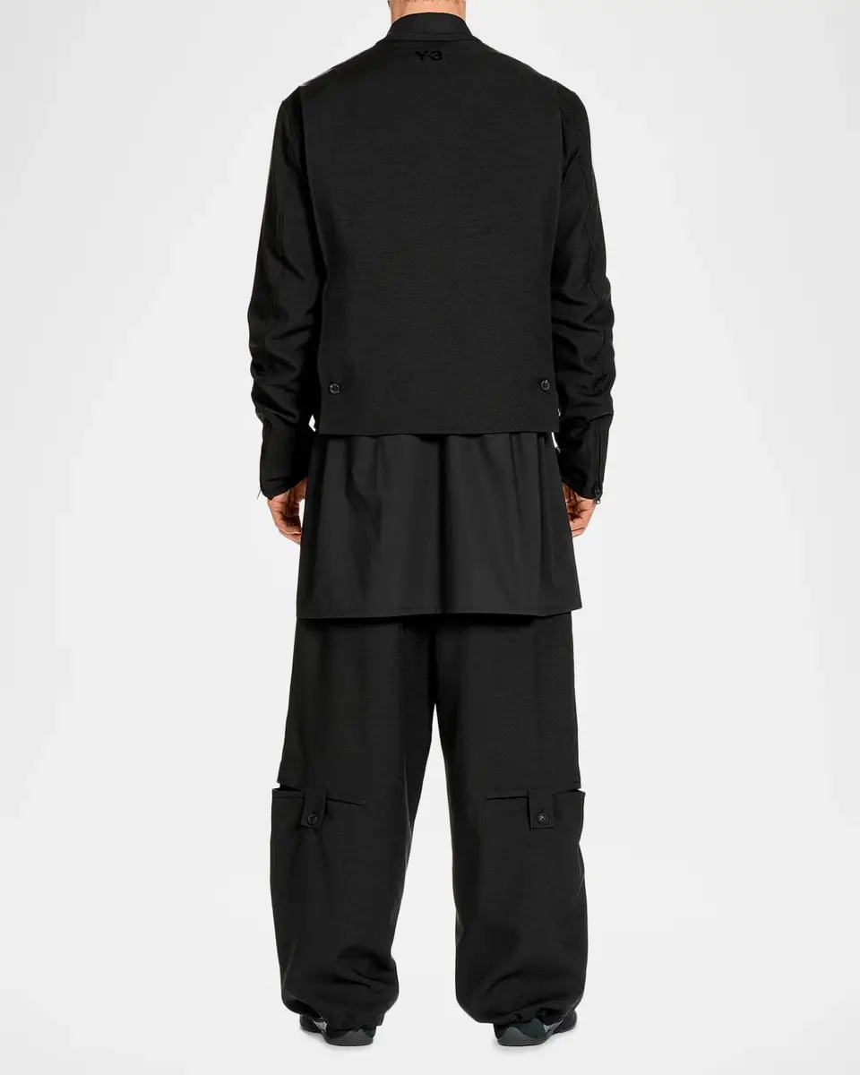 Adidas Y-3 x Yohji Yamamoto Double-Breasted Jacket | Thumbnail 3