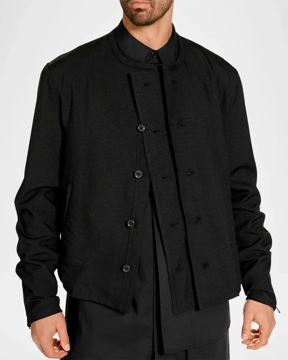 Adidas Y-3 x Yohji Yamamoto Double-Breasted Jacket | Thumbnail 4