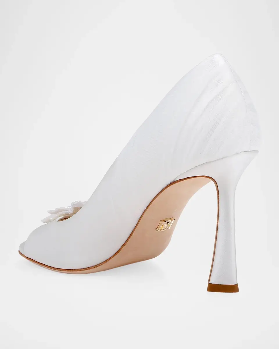 BADGLEY MISCHKA Yana 90MM Embellished Satin D 'Orsay Pumps | Thumbnail 3 BADGLEY MISCHKA Yana 90MM Embellished Satin D 'Orsay Pumps | Thumbnail 3