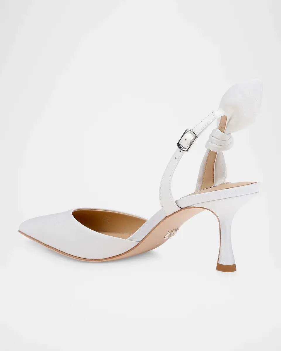BADGLEY MISCHKA 65mm Yuan Leopard Knotted Slingback Pumps | Thumbnail 3