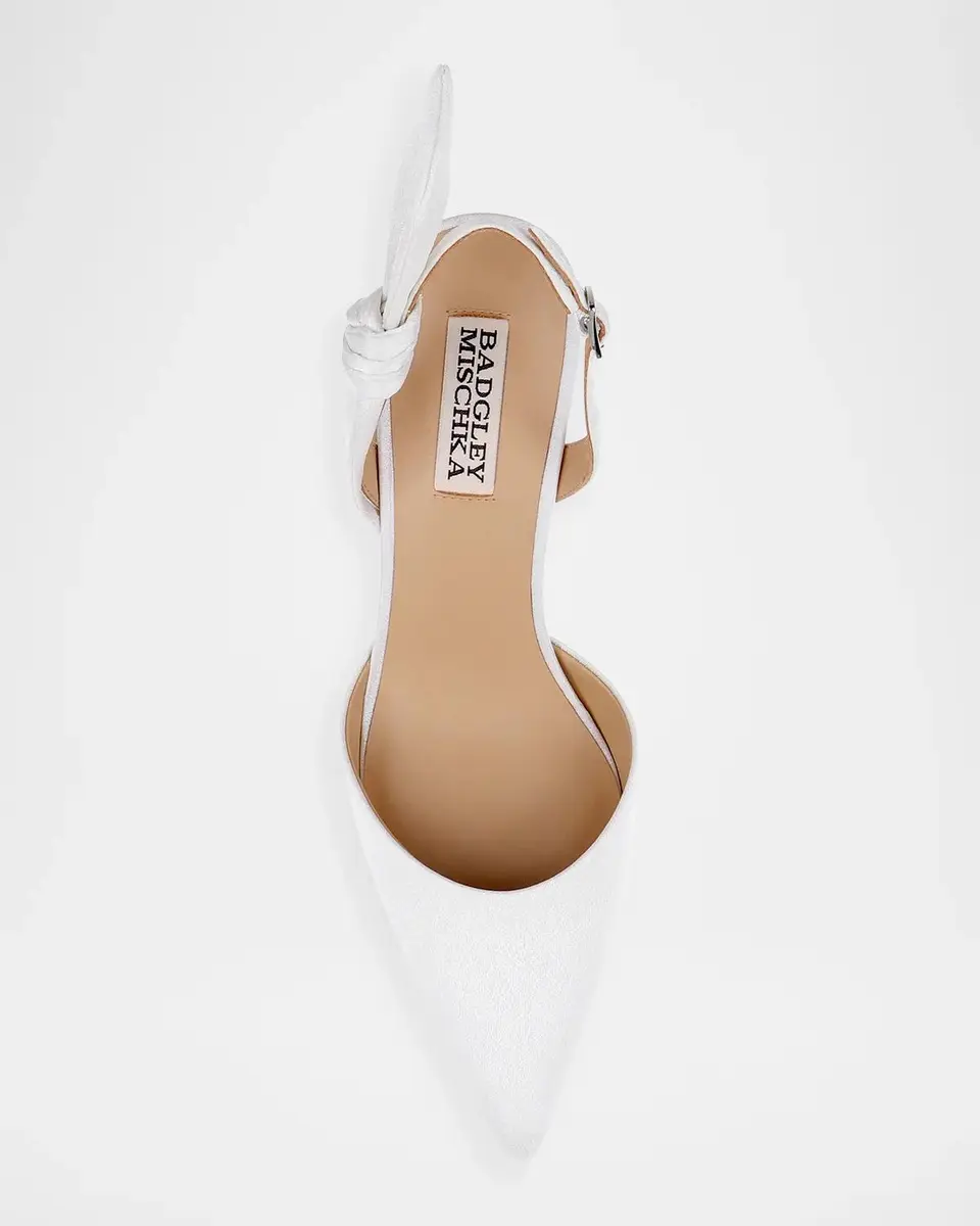 BADGLEY MISCHKA 65mm Yuan Leopard Knotted Slingback Pumps | Thumbnail 4