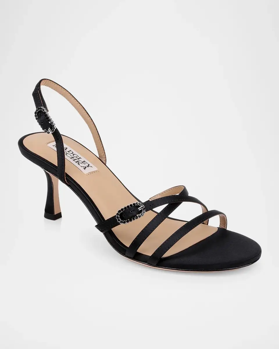 BADGLEY MISCHKA 65mm Yukon Embellished Satin Slingback Sandals | Thumbnail 2 BADGLEY MISCHKA 65mm Yukon Embellished Satin Slingback Sandals | Thumbnail 2