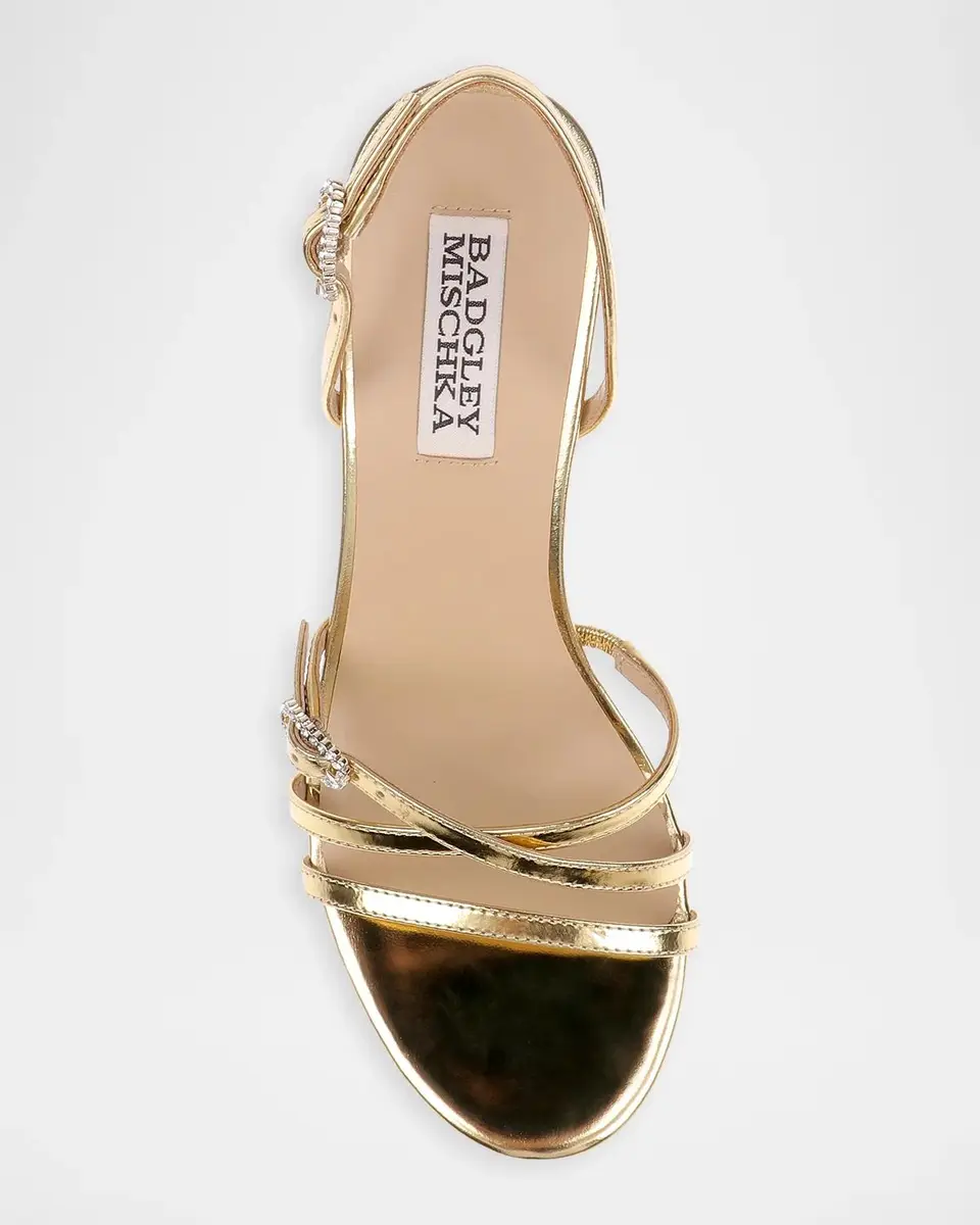BADGLEY MISCHKA 65mm Yukon Embellished Satin Slingback Sandals | Thumbnail 4 BADGLEY MISCHKA 65mm Yukon Embellished Satin Slingback Sandals | Thumbnail 4
