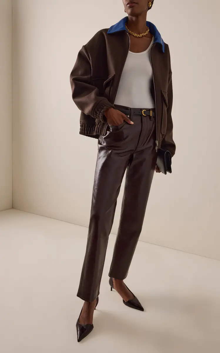 AGOLDE Lana Leather Straight-Leg Pants | Thumbnail 3 AGOLDE Lana Leather Straight-Leg Pants | Thumbnail 3