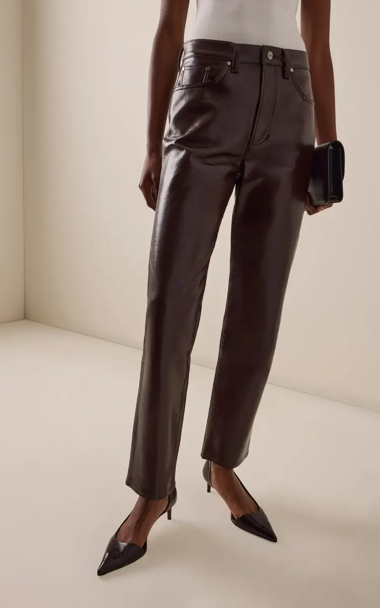 AGOLDE Lana Leather Straight-Leg Pants | Thumbnail 4 AGOLDE Lana Leather Straight-Leg Pants | Thumbnail 4
