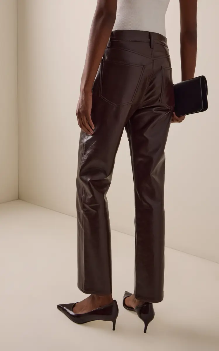 AGOLDE Lana Leather Straight-Leg Pants | Thumbnail 5 AGOLDE Lana Leather Straight-Leg Pants | Thumbnail 5