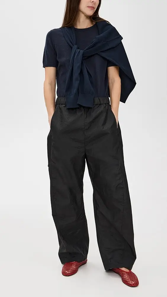 Tibi Petite Crispy Nylon Winslow Pants | Thumbnail 4 Tibi Petite Crispy Nylon Winslow Pants | Thumbnail 4