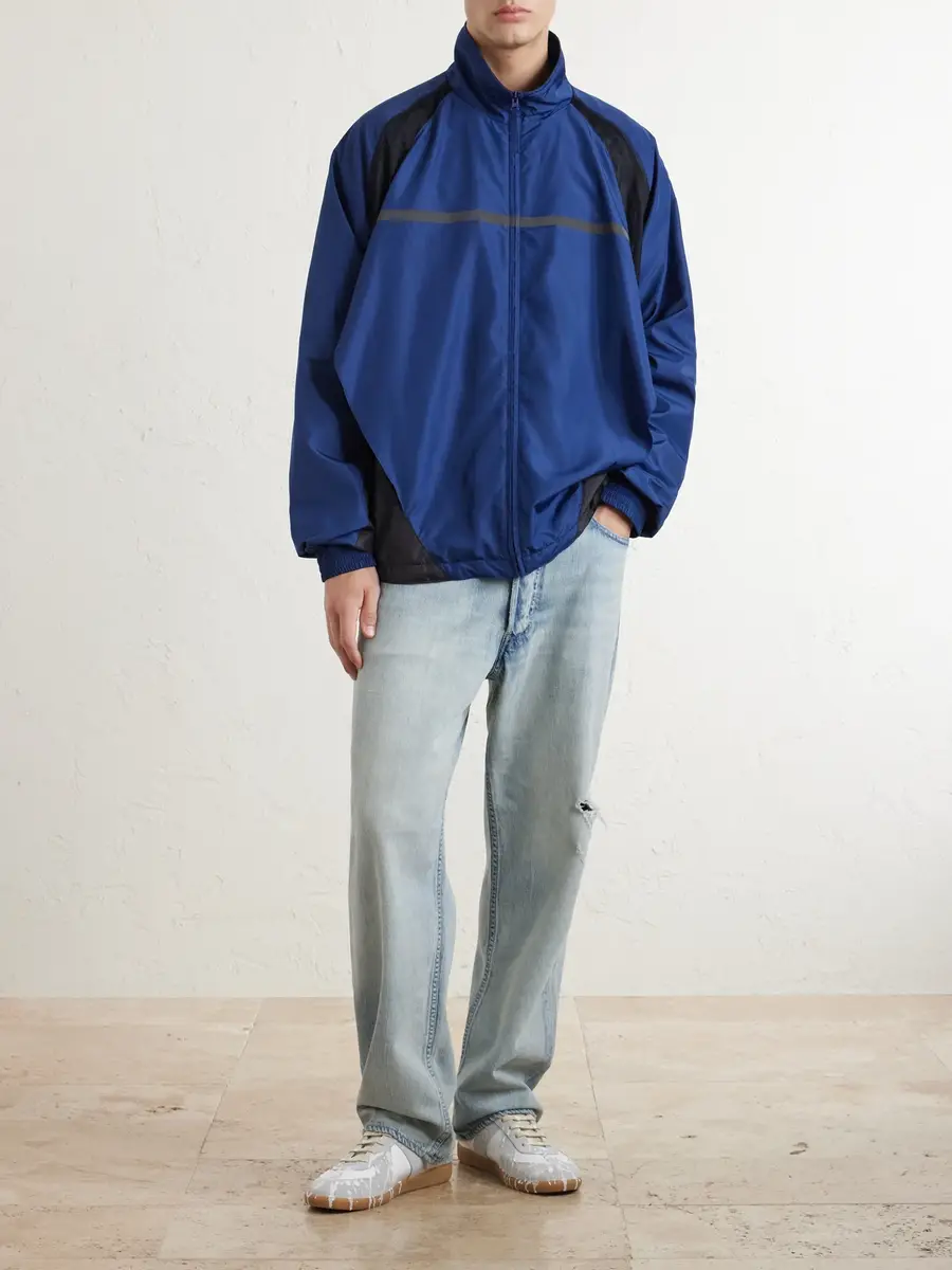 Maison Margiela Mesh-Trimmed Shell Jacket - Men | Thumbnail 2 Maison Margiela Mesh-Trimmed Shell Jacket - Men | Thumbnail 2