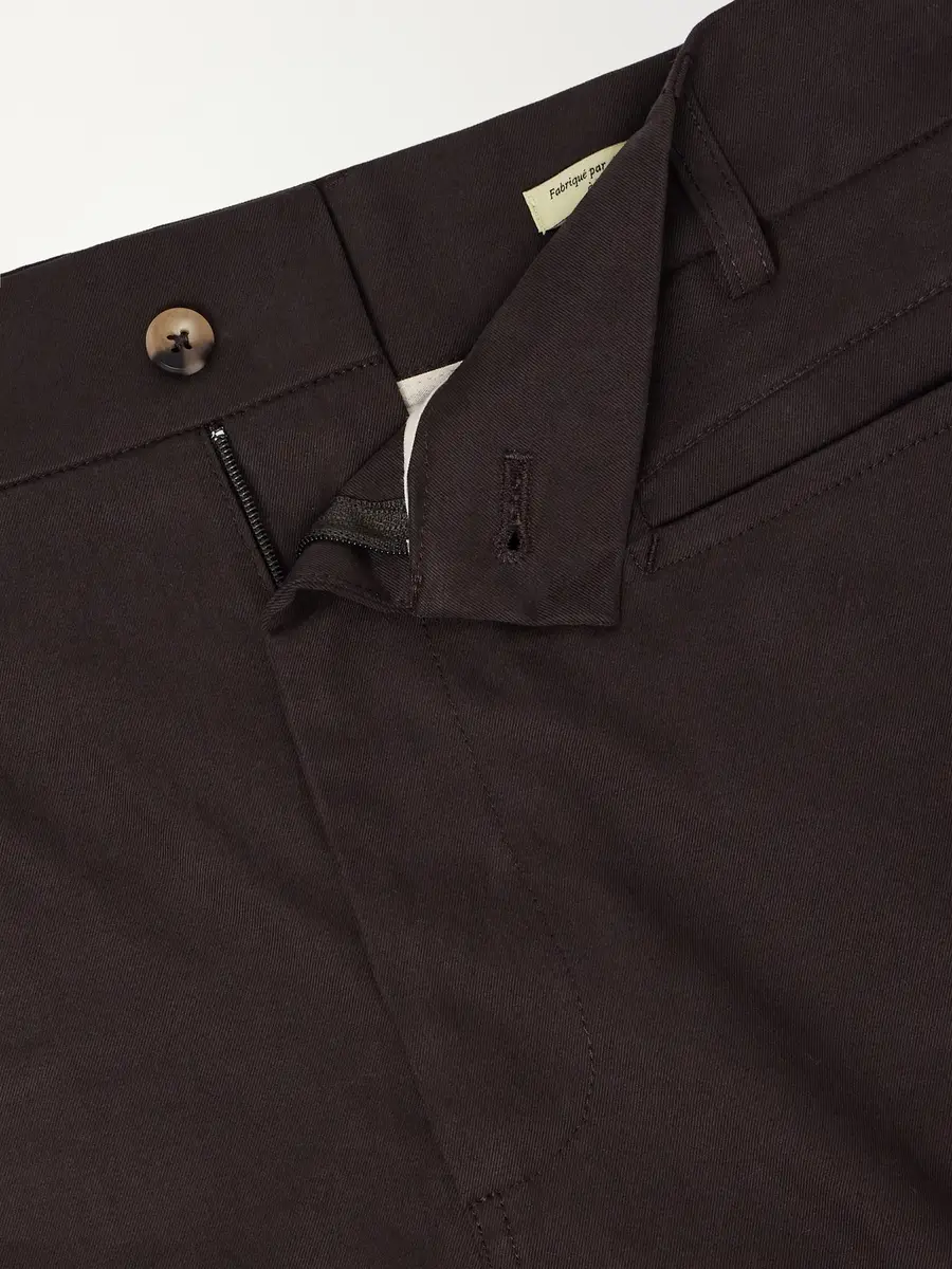 De Bonne Facture Gardian Straight-Leg Cotton-Twill Suit Trousers - Men | Thumbnail 6