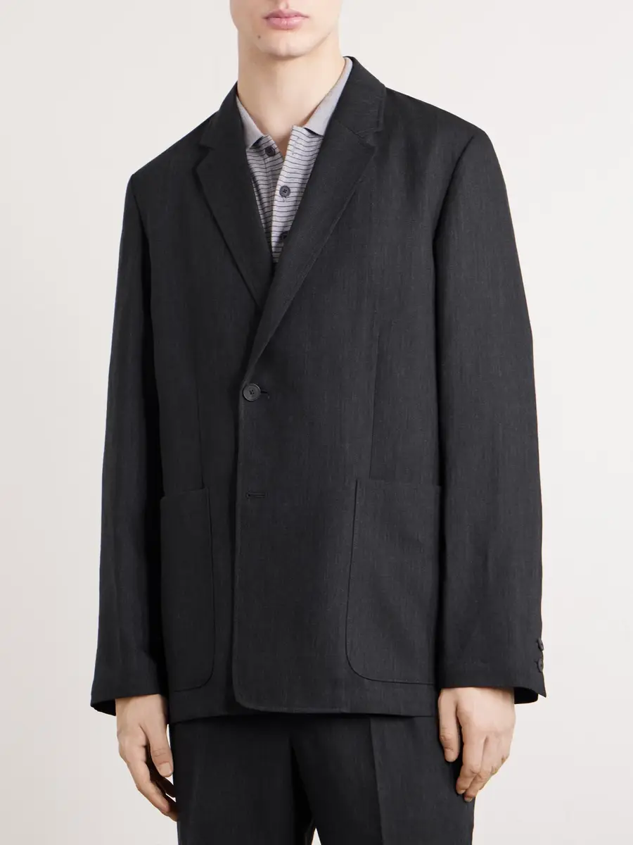 ATON Linen and Wool-Blend Suit Jacket - Men | Thumbnail 3 ATON Linen and Wool-Blend Suit Jacket - Men | Thumbnail 3